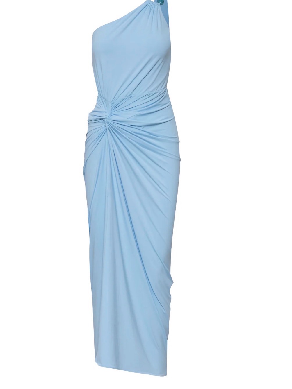 Baobab Collection Light Blue One-Shoulder Twist Maxi Dress, Canoa Maxi Dress